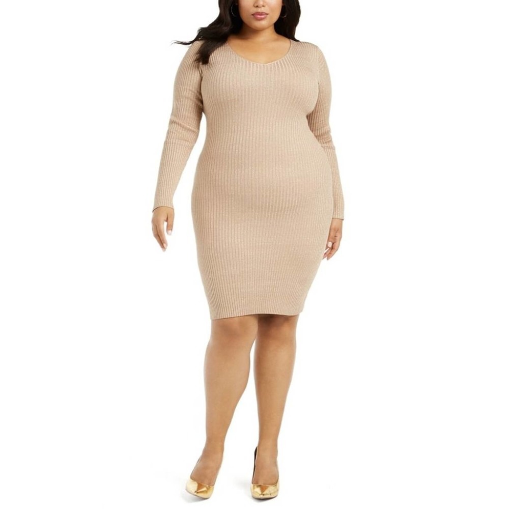 Planet Gold Plus Size Lace-Up-Back Dress Size 2X